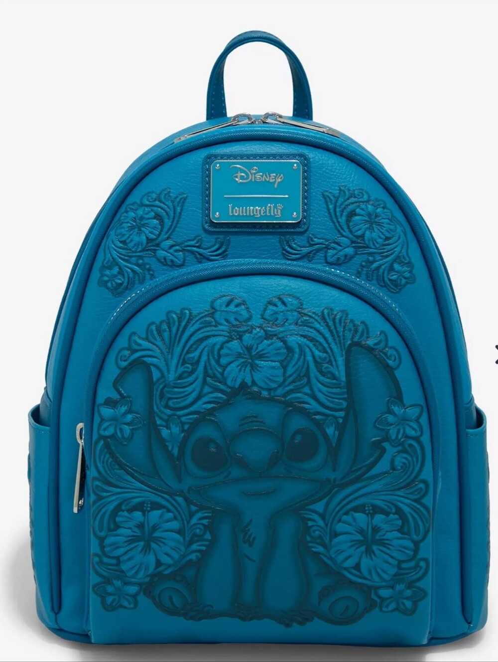 New Exclusive Loungefly Disney Lilo & Stitch Hibiscus Blue Mini Backpack